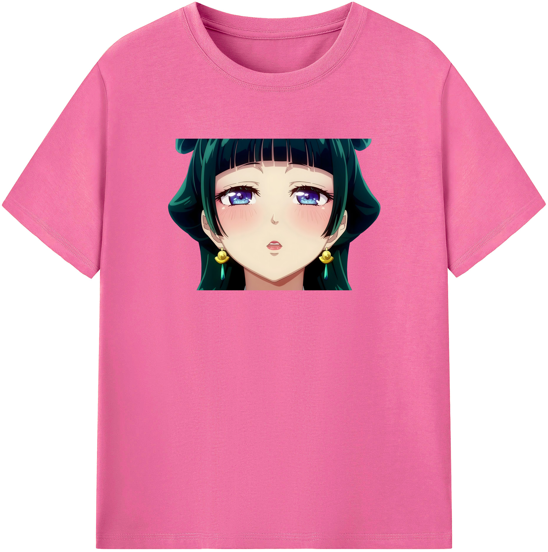 （画像用） 薬屋のひとりごと The Apothecary Diaries レディースカジュアルプリントTシャツ（綿100％）